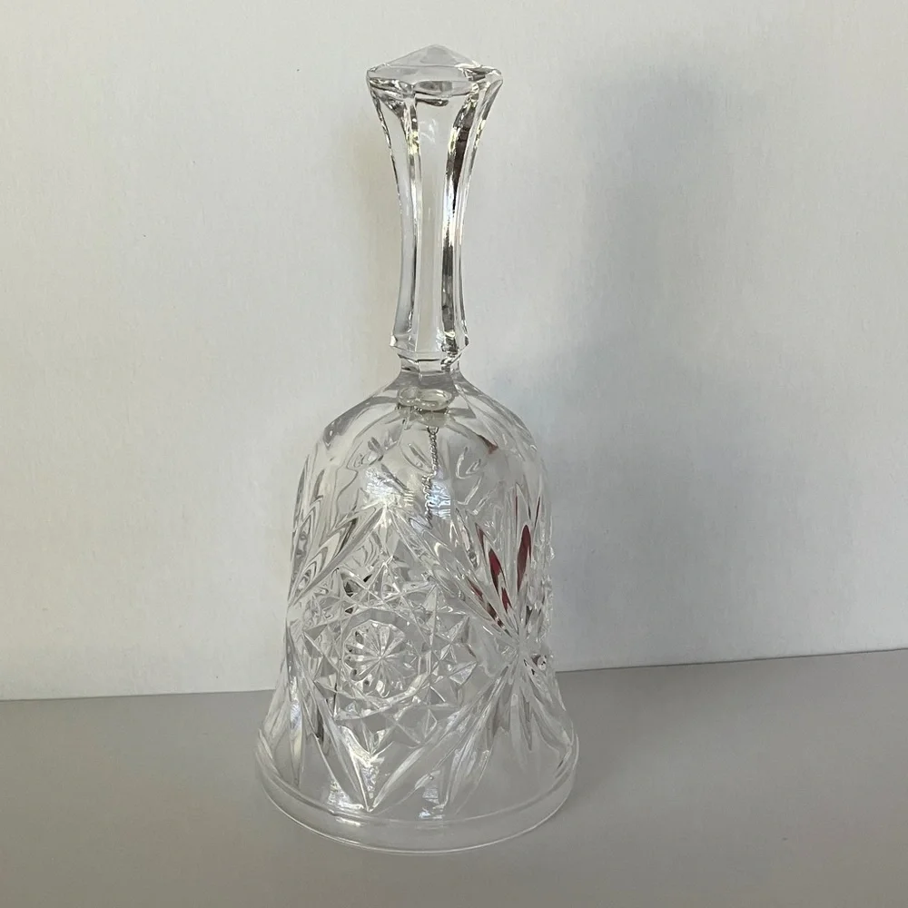 Vintage Anchor‎ Hocking Crystal Glass Bell 7”